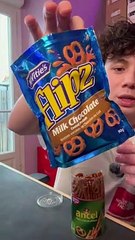 Je teste les Flipz au chocolat pour la première fois