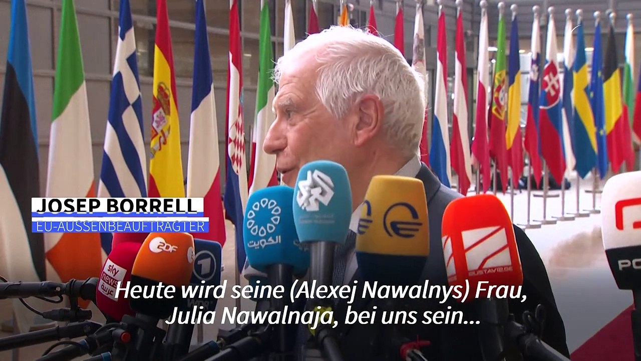 Borrell will Opposition in Russland 'Botschaft der Unterstützung' senden