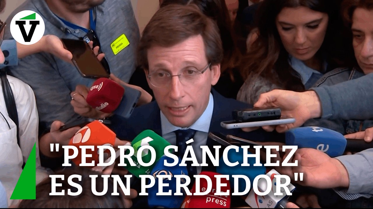 Almeida: "Pedro Sánchez es un perdedor contra Feijóo"