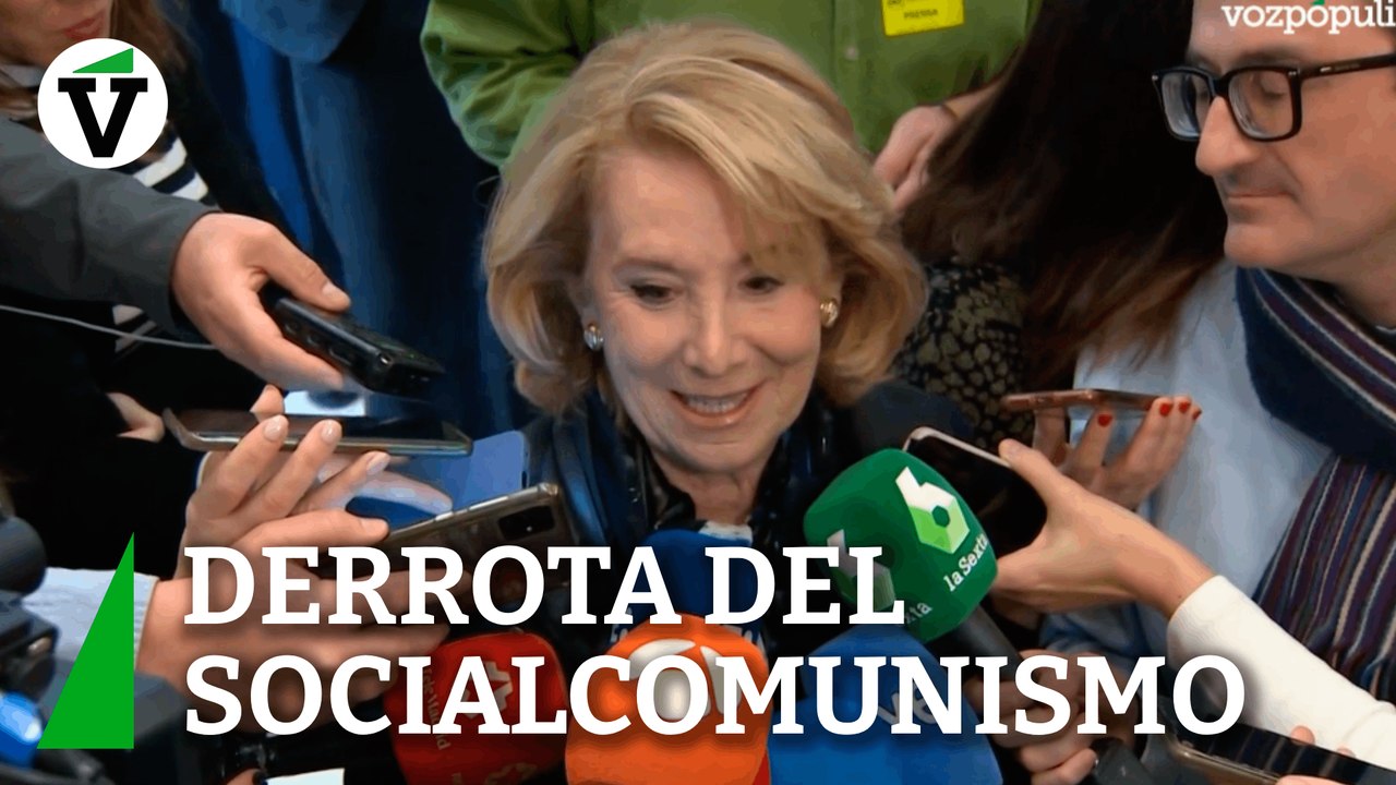 Esperanza Aguirre se alegra de la derrota del "socialcomunismo" del PSOE y Sumar en Galicia