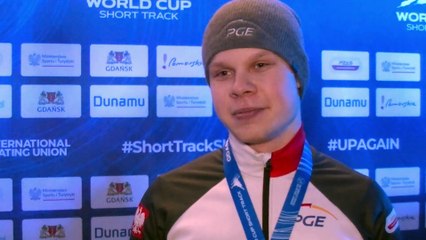 Michał Niewiński i Kamila Stormowska po występie na Pucharze Świata w Gdańsku