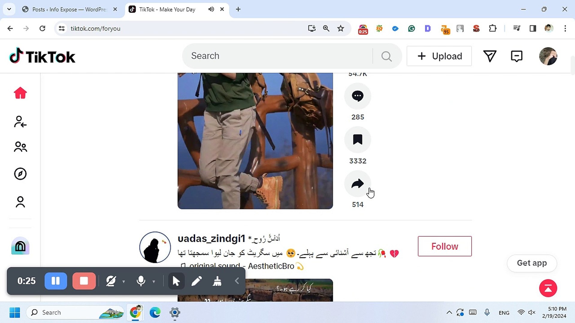 ⁣how to embed tiktok video in wordpres post