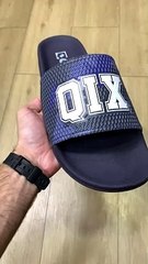 CHINELO QIX SLIDE CAMUFLADO AZUL MARINHO