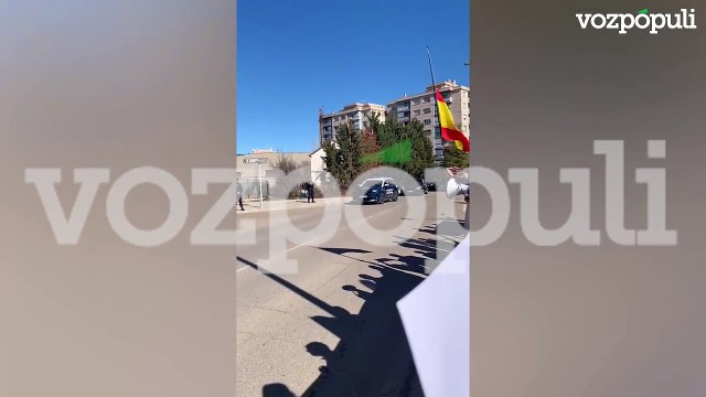 Policías nacionales reciben a Marlaska entre gritos de dimisión y fuera en Calatayud