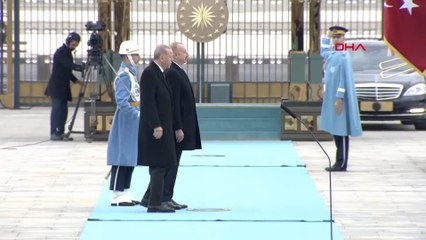 Cumhurbaşkanı Erdoğan, Aliyev'i resmi törenle karşıladı