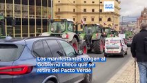 Las protestas de los agricultores checos bloquean el acceso a Praga