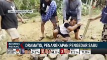 Aksi Dramatis Kejar-kejaran Polisi dan Pengedar Narkoba Jenis Sabu di Kebun Durian!