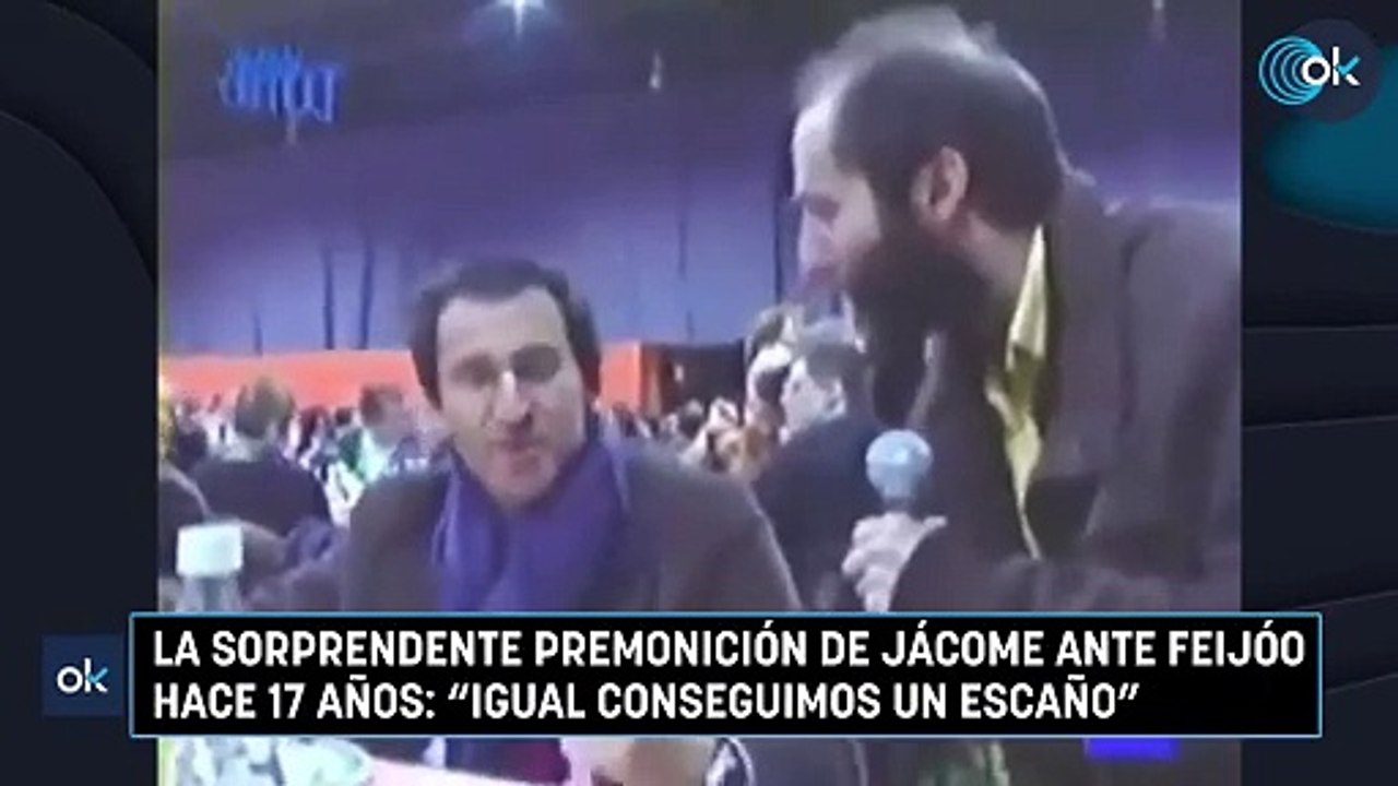La sorprendente premonición de Jácome ante Feijóo hace 17 años: "Igual conseguimos un escaño"