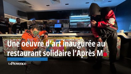 Une nouvelle oeuvre d'art au fast-food solidaire l'Après M