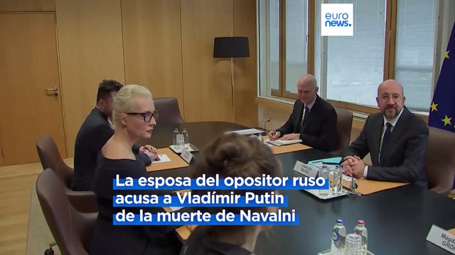 Putin mató a mi marido , afirma Yulia Navalnaya, viuda de Navalni