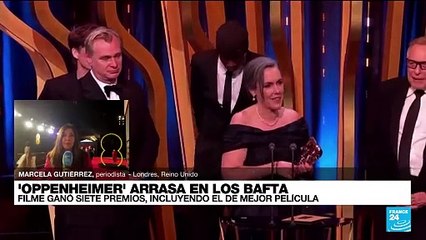 Informe desde Londres: 'Oppenheimer' la cinta más premiada en los Bafta 2024