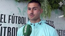 Fran Vieites, renovado, habla del éxito de cantera del Betis