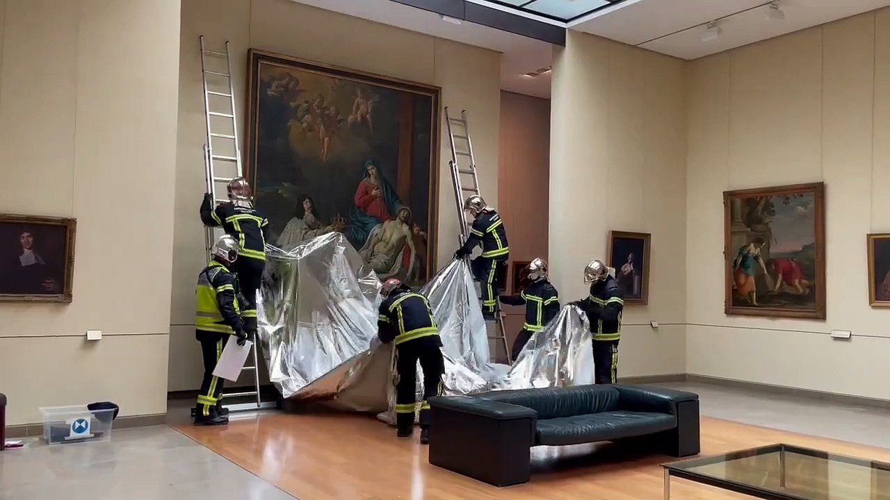 Les pompiers du Calvados en formation incendie au Musée des Beaux-Arts