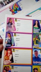 Etiquetas escolares de tiktokers