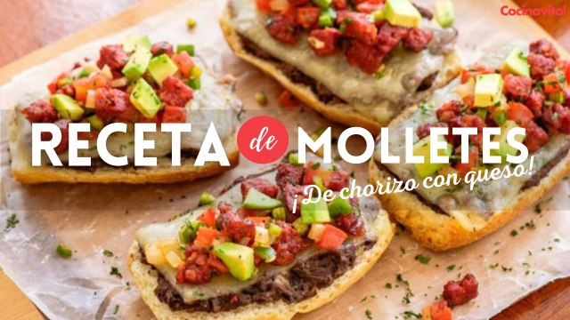 Cómo hacer mini molletes con frijol, chorizo y queso gratinado | Recetas de desayunos | Cocina Vital