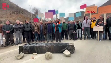 Artvin'de siyah tabutlu eylem: 'Can güvenliğimiz yok'