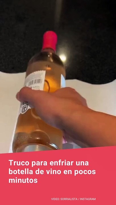 ste es el trucazo para enfriar el vino en pocos minutos