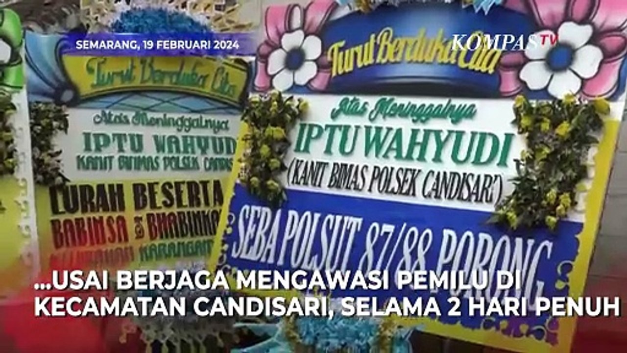 Seorang Polisi Meninggal Dunia di Tengah Tugas Mengamankan Pemilu 2024