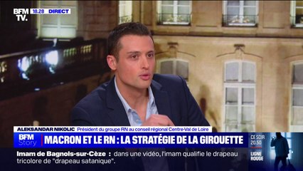 Rassemblement national hors de l'arc républicain selon Emmanuel Macron: "C'est nous qui défendons le mieux le modèle républicain français historique", réagit Aleksandar Nikolic (RN)