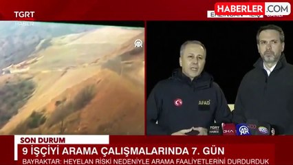 Enerji Bakanı Bayraktar: Heyelan riski yoğunlaştı, risk nedeniyle arama faaliyetlerini durdurduk