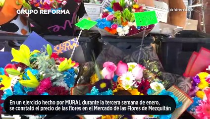 Suben flores a más del doble en San Valentín