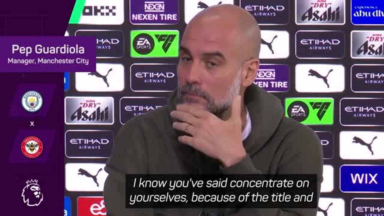 Guardiola and Manchester City not feeling any pressure