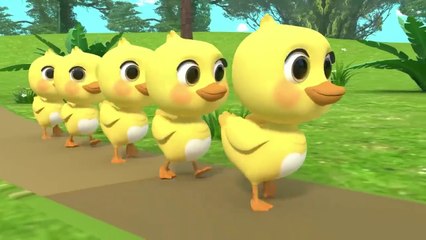 5 Little Rainbow Ducklings - Newborn Baby Songs & Nursery Rhymes