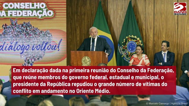 ‘É um genocídio’, dispara Lula sobre conflito entre Israel e Hamas