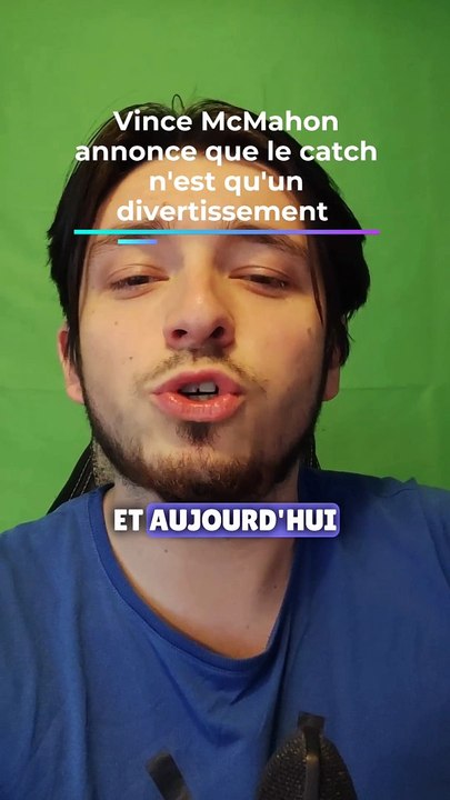 Vince McMahon annonce que le catch n'est qu'un divertissement