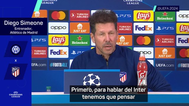 Simeone: El Inter está entre los mejores 4 o 5 de Europa