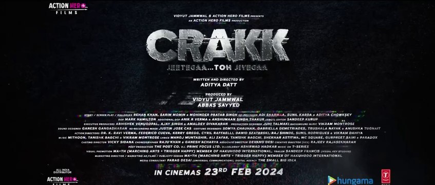 Crakk Jeetegaa ToCrakk Jeetegaa Toh Jiyegaa | Vidyut Jammwal, Arjun Rampal, Nora Fatehi, Amy Jackson [HINDI TRAILER]h Jiyegaa _ Vidyut Jammwal, Arjun Rampal, Nora Fatehi, Amy Jackson [HINDI TRAILER]