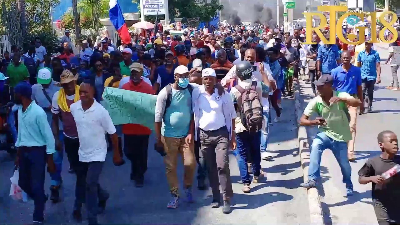 Manifestasyon opozisyon an nan komin Dèlma ak Taba pou kontinye egzije PM Ariel Henry kite pouvwa.