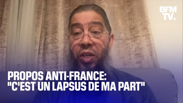 L'imam Mahjoubi s'exprime sur BFMTV après ses propos polémiques sur les drapeaux tricolores