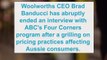 Woolworths CEO storms out of interview about sky-high grocery prices