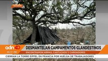 Desmantelan campamentos clandetinos de grupos criminales en Tepetono, Zacatecas