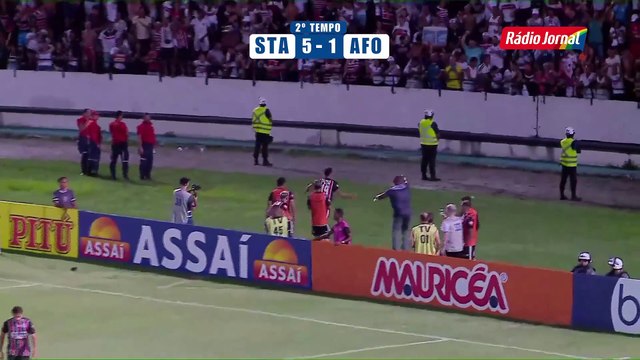 Santa Cruz 5 x 1 Afogados - Gol de Gilvan - Campeonato Pernambucano - 19.02.2024
