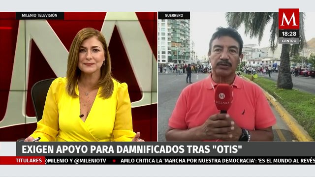 Habitantes de Acapulco bloquean costera Miguel Alemán; exigen apoyos para damnificados por 'Otis'