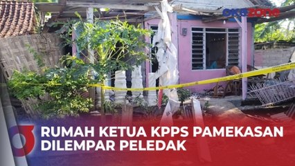 Download Video: Rumah Ketua KPPS di Pamekasan Dilempar Peledak oleh OTK, Polisi Turun Tangan