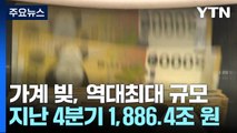 지난해 4분기 가계 빚 1,886.4조 원...주담대 15.2조 원↑ / YTN