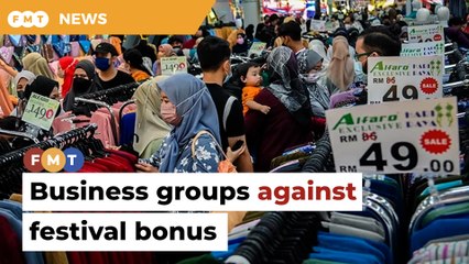 Business groups against call for mandatory festival bonus