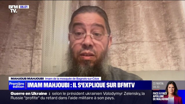 C'est un lapsus : l'imam Mahjoubi se défend sur BFMTV après ses propos polémiques sur les drapeaux tricolores