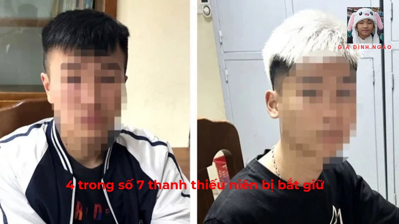 Bắt 7 thanh thiếu niên dùng hung khí tấn công cảnh sát