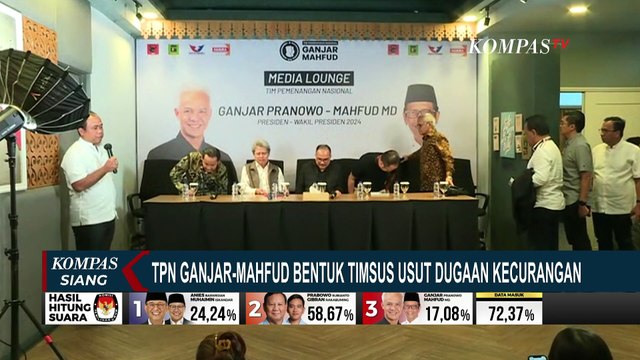 TPN Ganjar-Mahfud Bentuk Timsus Usut Dugaan Kecurangan Pemilu 2024