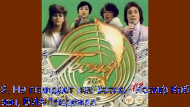 Не покидает нас весна - Иосиф Кобзон, ВИА Надежда