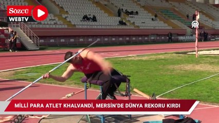 Download Video: Milli para atlet Muhammed Khalvandi, Mersin'de dünya rekoru kırdı