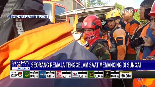 Remaja di Pangkep Sulsel Tenggelam saat Memancing di Sungai