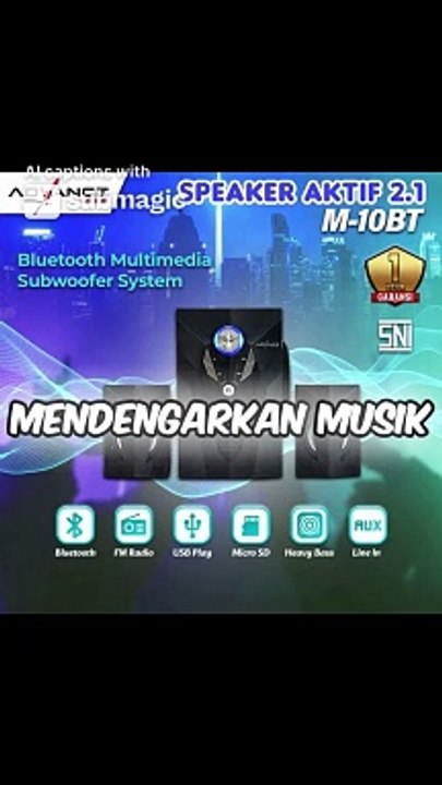 NIKMATI MUSIK BERKUALITAS DENGAN SPEAKER BLUETOOTH ADVANCE M10 BT! 