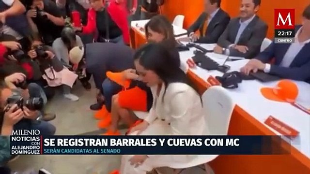 Sandra Cuevas y Alejandra Barrales se registran como candidatas a senadoras por Movimiento Ciudadano