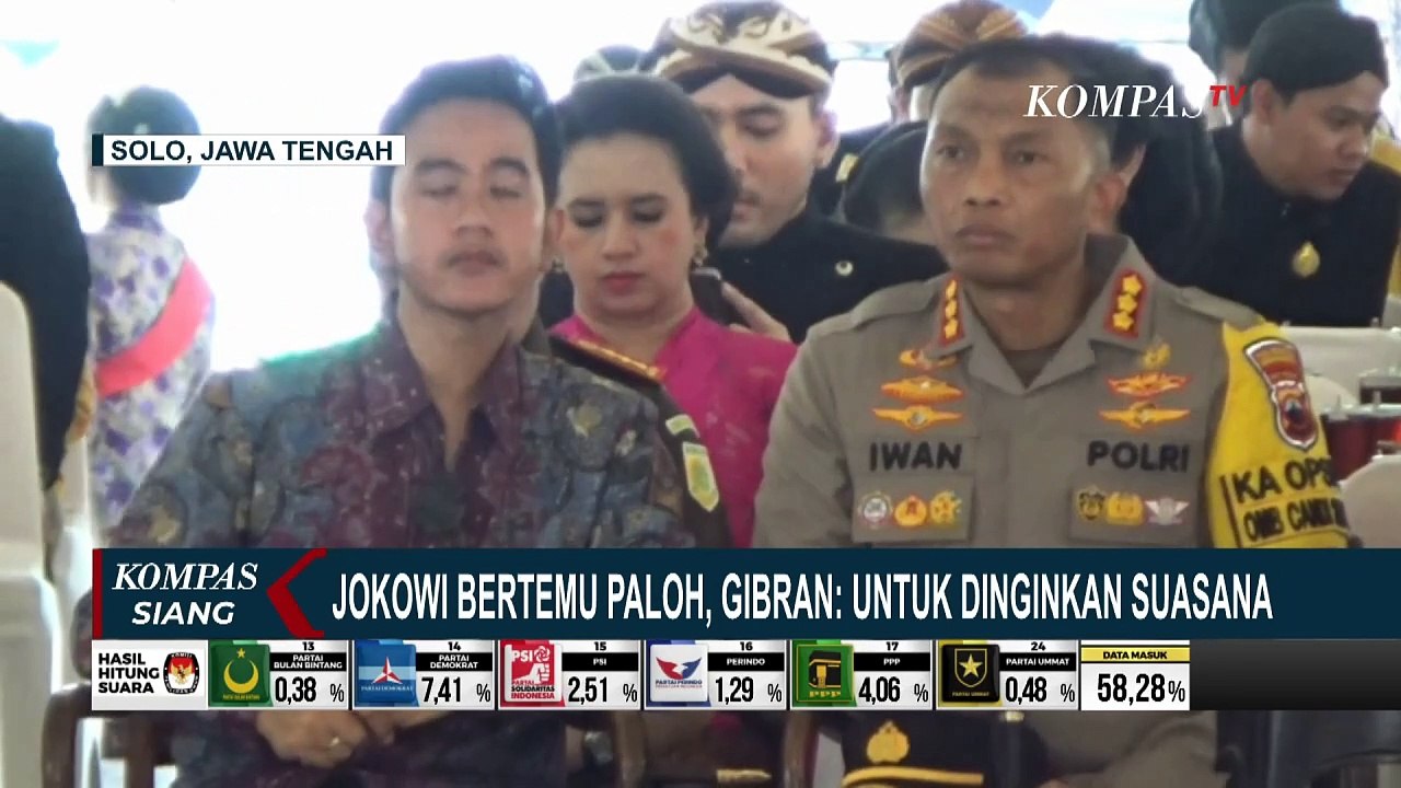 Tanggapan Gibran soal Jokowi Bertemu Surya Paloh: Untuk Dinginkan Suasana