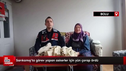 Sarıkamış'ta görev yapan askerler için yün çorap ördü